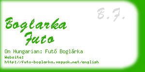 boglarka futo business card