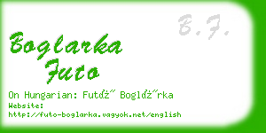 boglarka futo business card